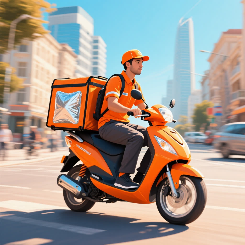 Kuryer çatdırılma xidməti göstərir