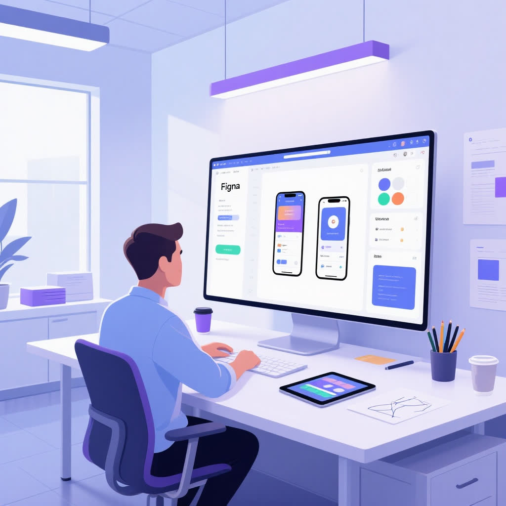 Marketinq mütəxəssisi strategiya hazırlayır